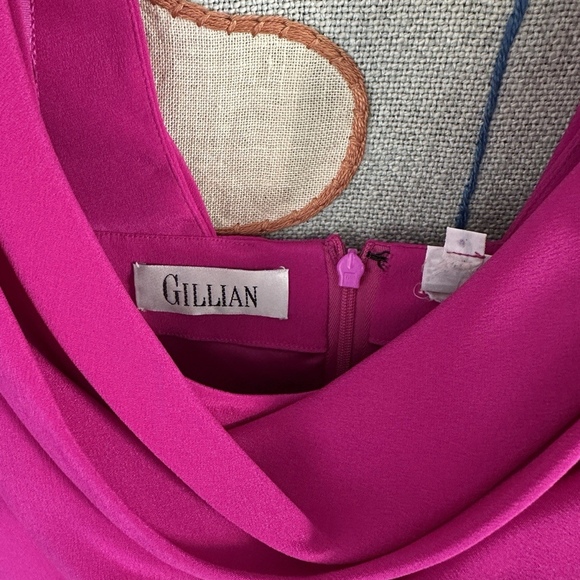 Gillian Pink Cocktail Dress Vintage New With Tags From  Elder Beerman  VTG 1980s - Picture 4 of 6